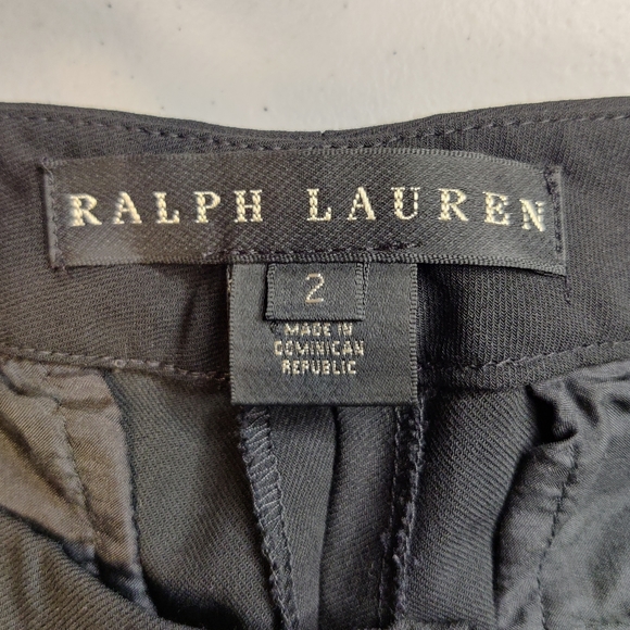 Ralph Lauren Black Wide Leg Dress Pants Size 2 - Picture 3 of 3